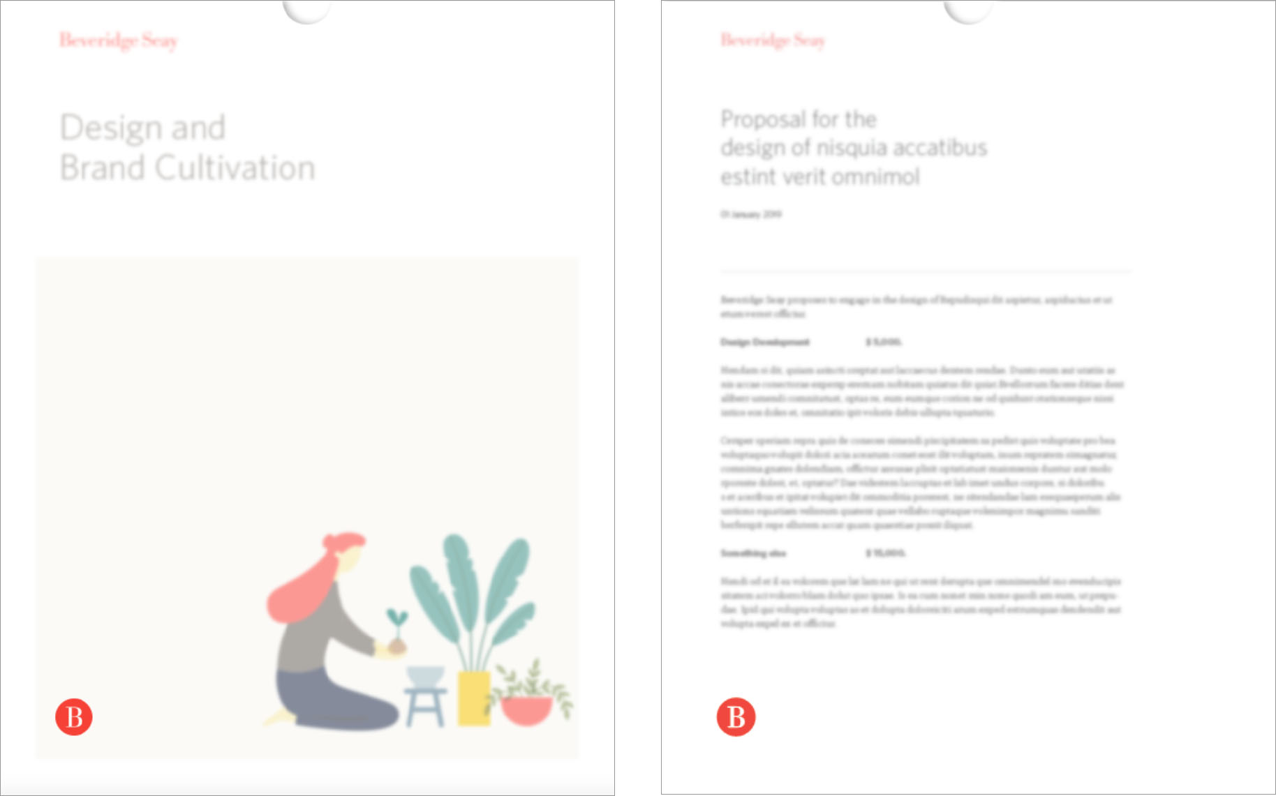 Sample document sleeves